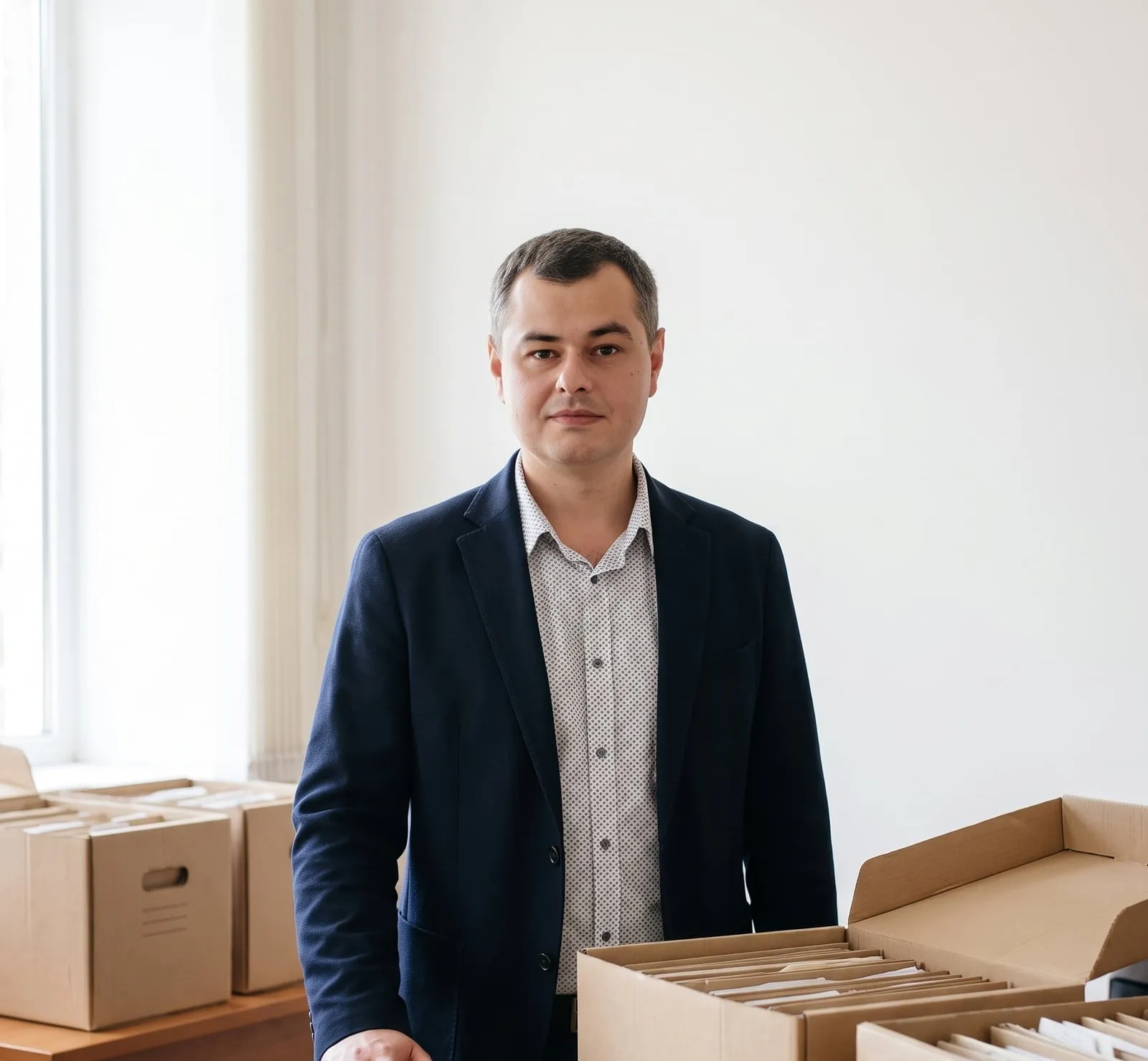 Levan Jojua in the office